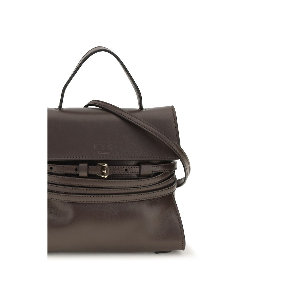 Moschino Handtasche aus braunem Ziegenleder