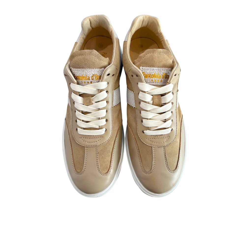 Pantofola D'Oro Beige Wildleder Herren-Sneaker
