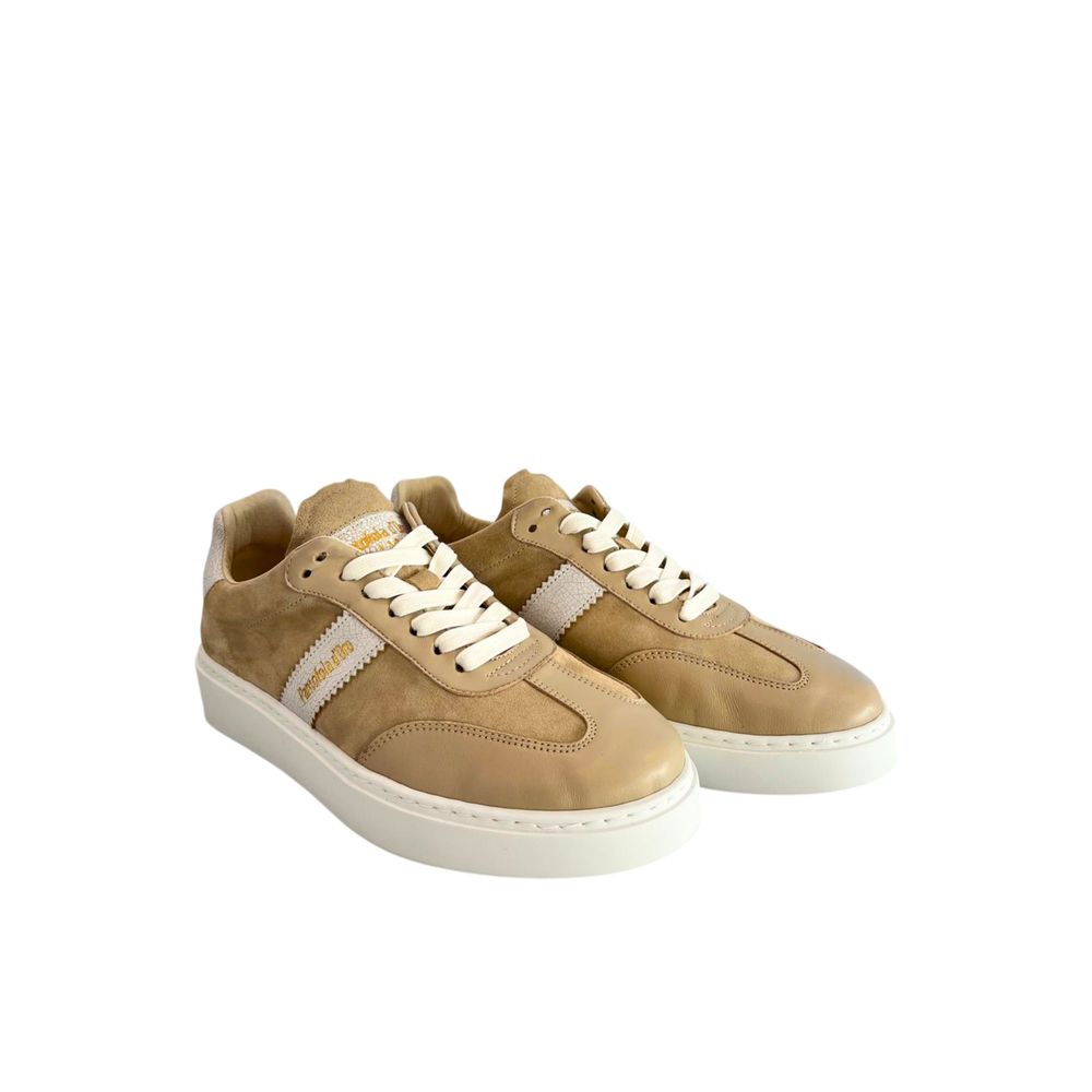 Pantofola D'Oro Beige Wildleder Herren-Sneaker