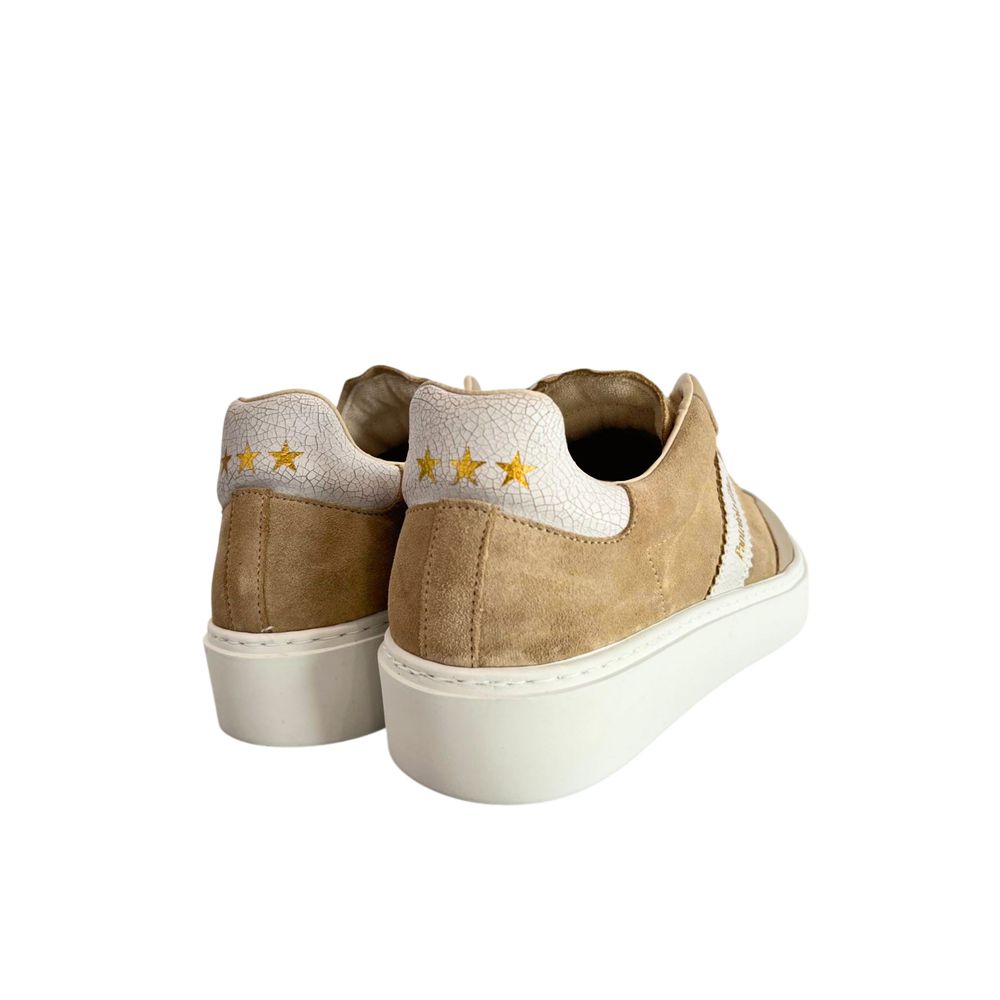 Pantofola D'Oro Beige Wildleder Herren-Sneaker