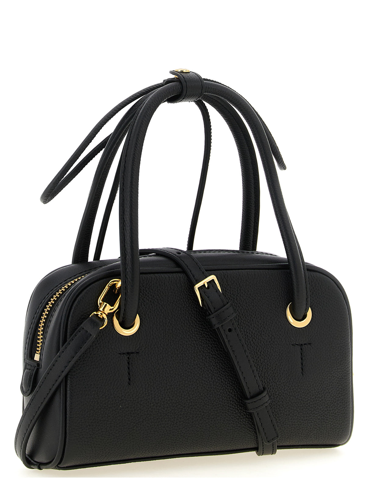 Furla  Poppy S Black Leather Handbag