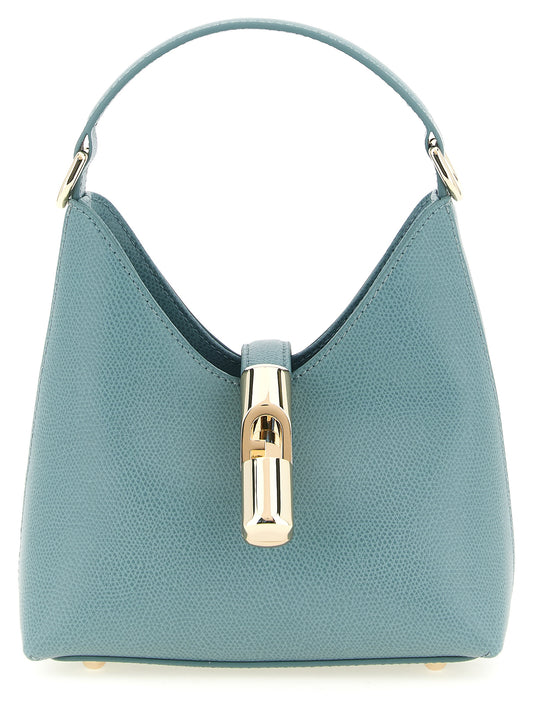Furla Iride Light Blue Leather Handbag