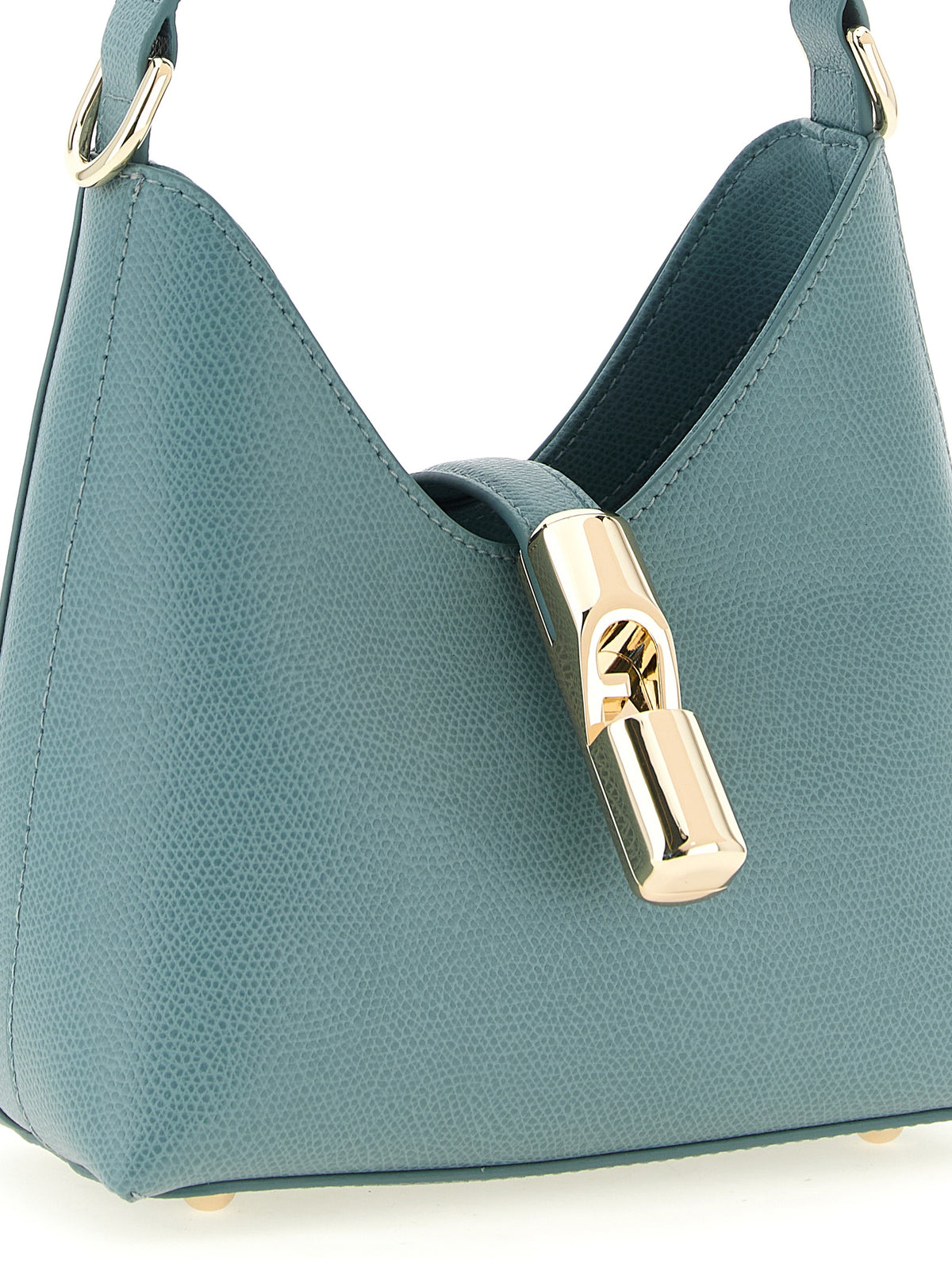 Furla Iride Light Blue Leather Handbag