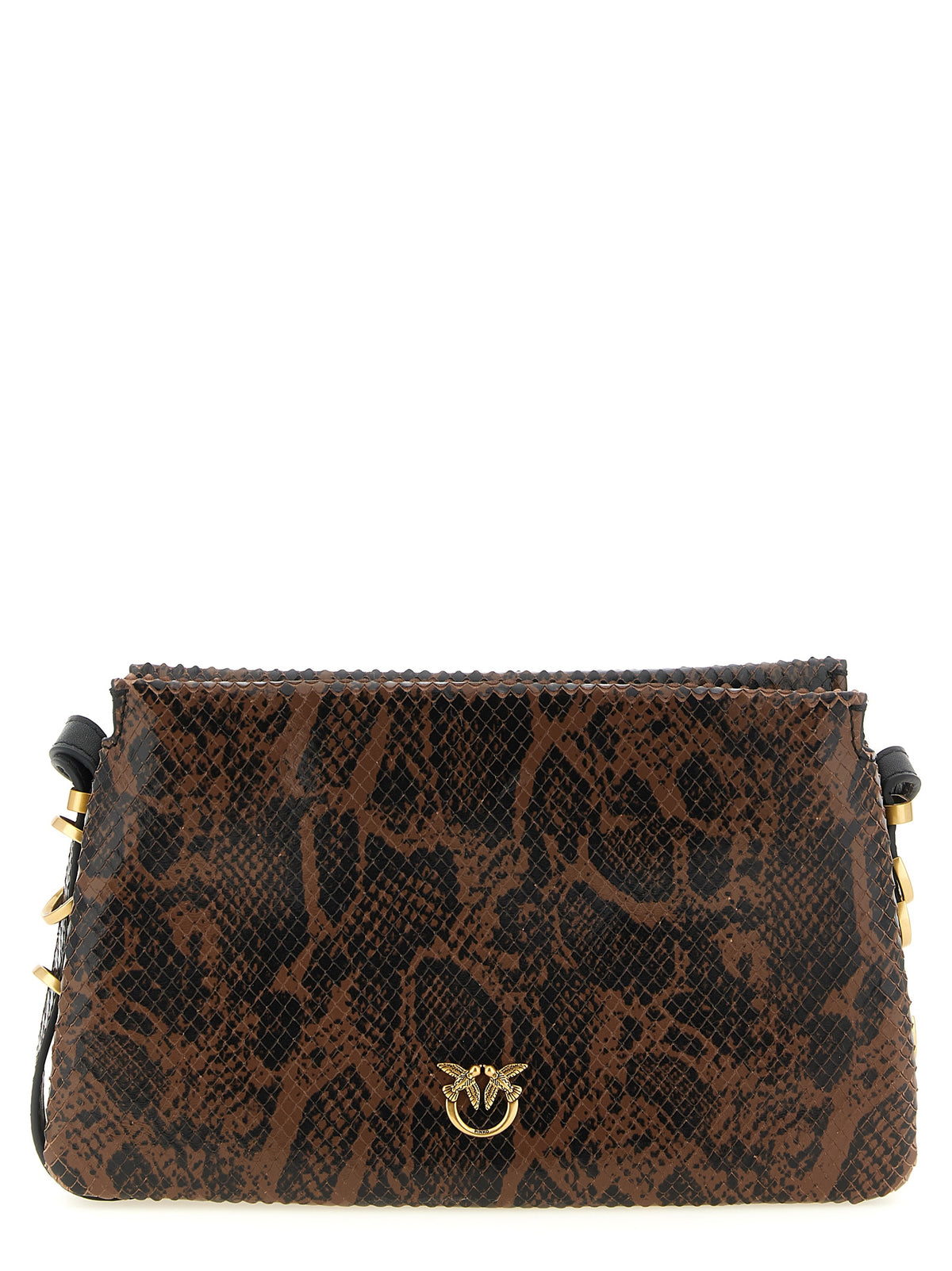 PINKO Crossbody-Tasche aus braunem Kalbsleder