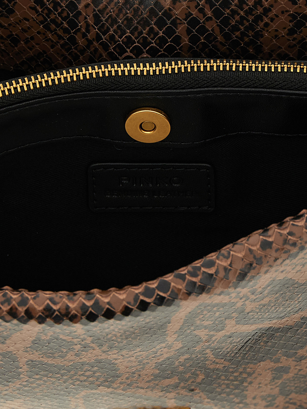 PINKO Crossbody-Tasche aus braunem Kalbsleder