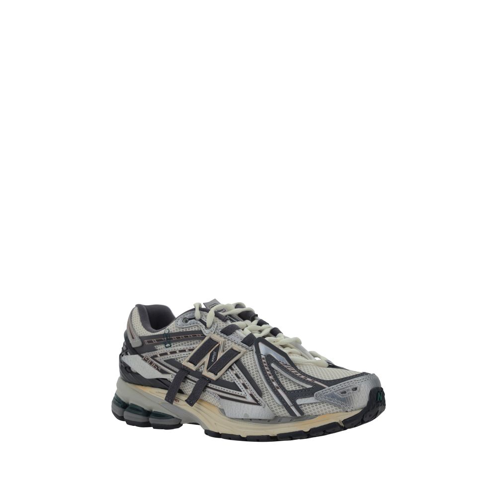 New Balance Silver Fabric Athletic Sneakers