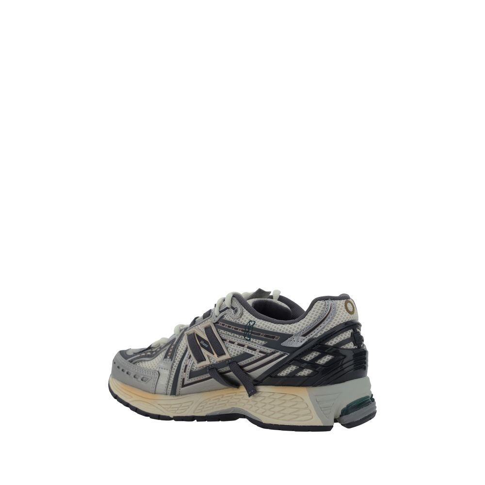 New Balance Silver Fabric Athletic Sneakers