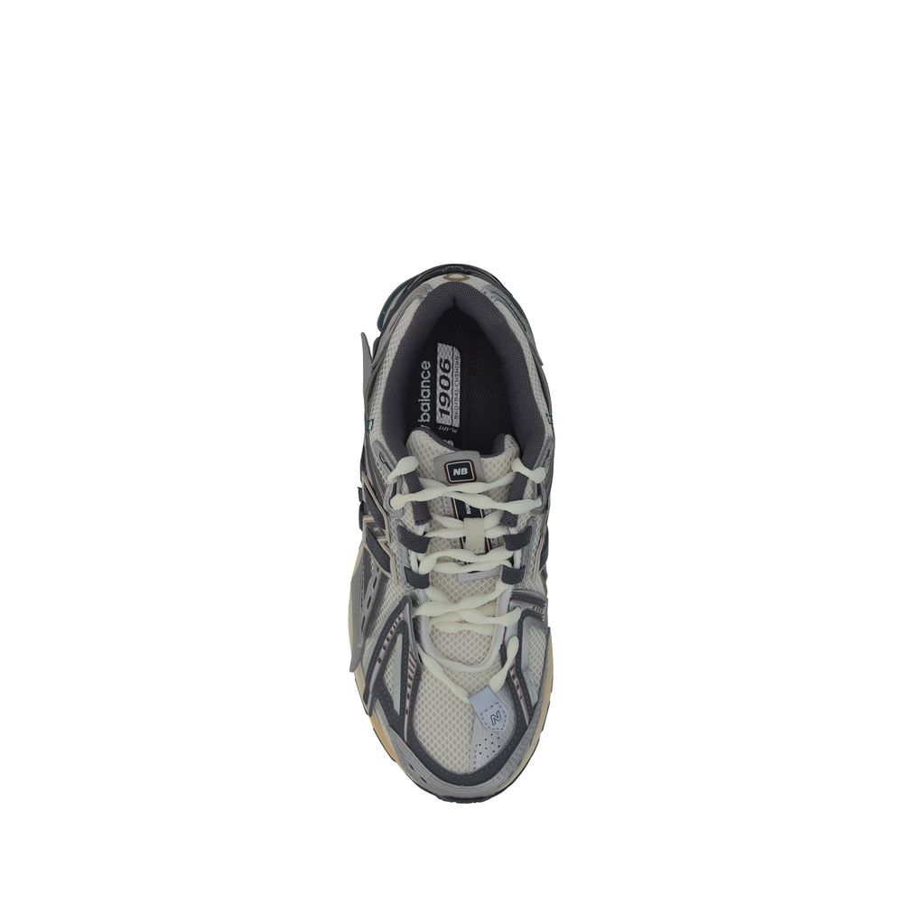 New Balance Silver Fabric Athletic Sneakers