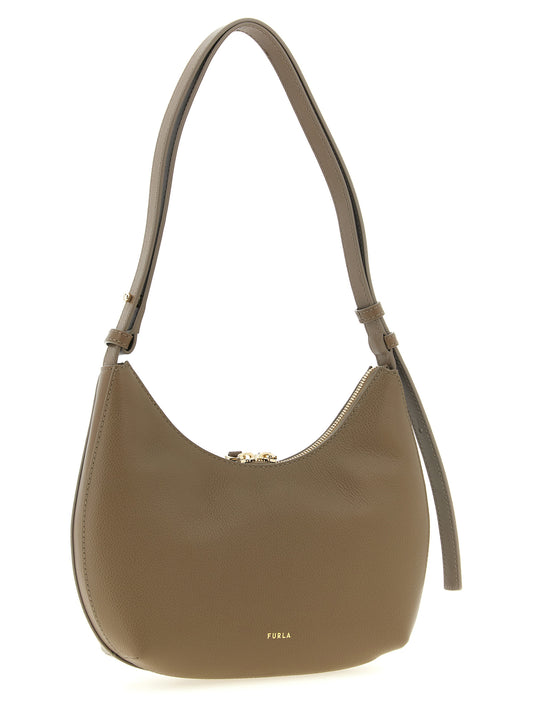 Furla Goccia S Beige Leather Handbag