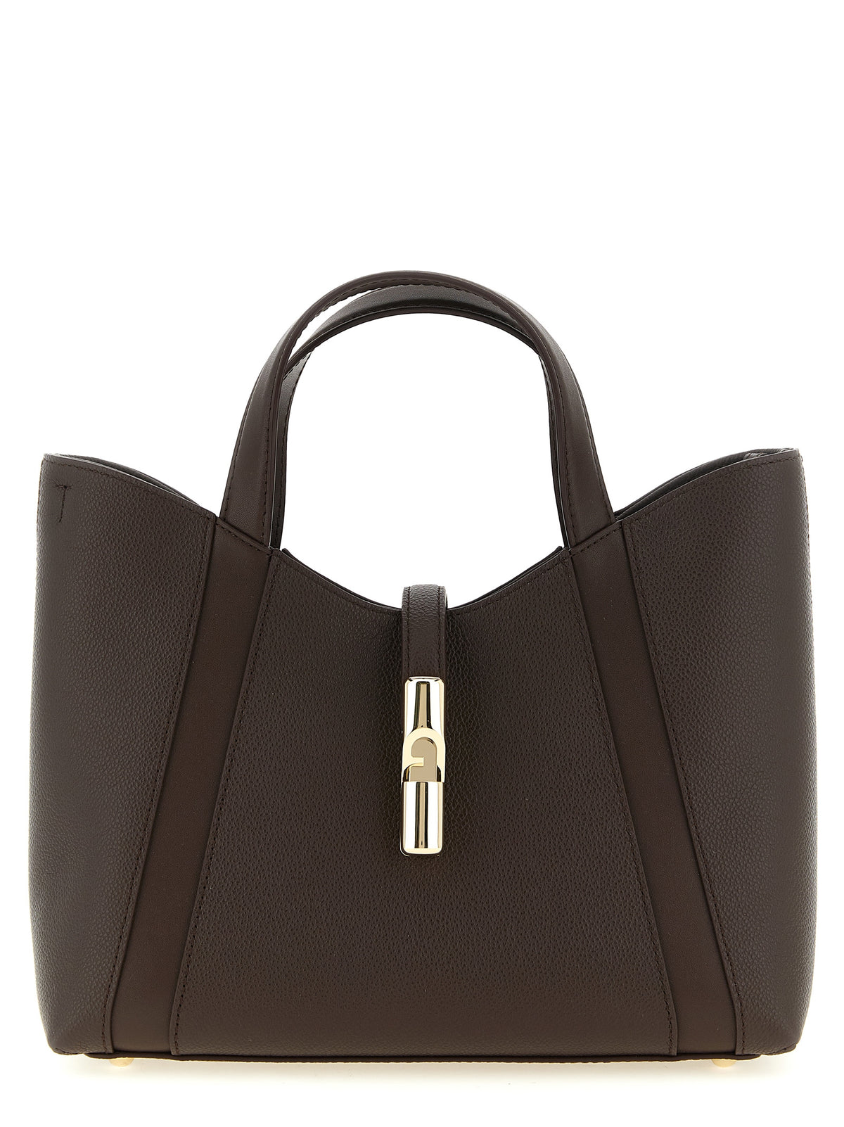 Furla Goccia S Brown Leather Handbag