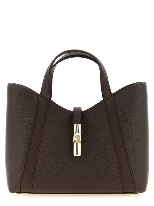 Furla Goccia S Brown Leather Handbag