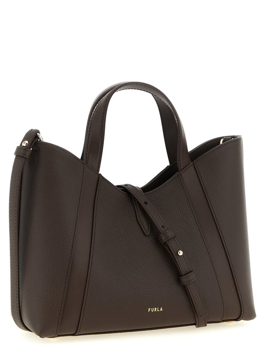 Furla Goccia S Brown Leather Handbag
