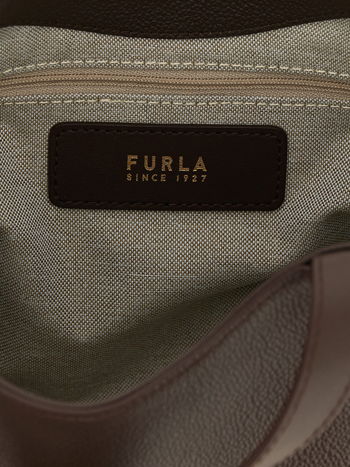 Furla Goccia S Brown Leather Handbag