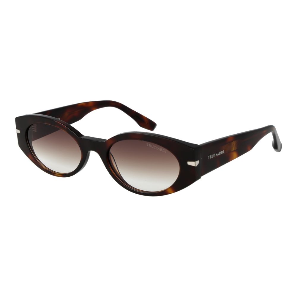 Trussardi Braune Acetat-Sonnenbrille