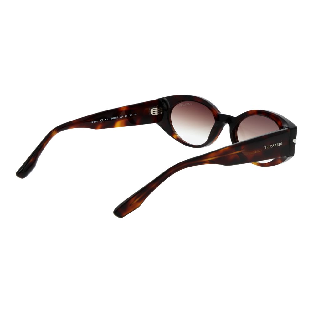Trussardi Braune Acetat-Sonnenbrille