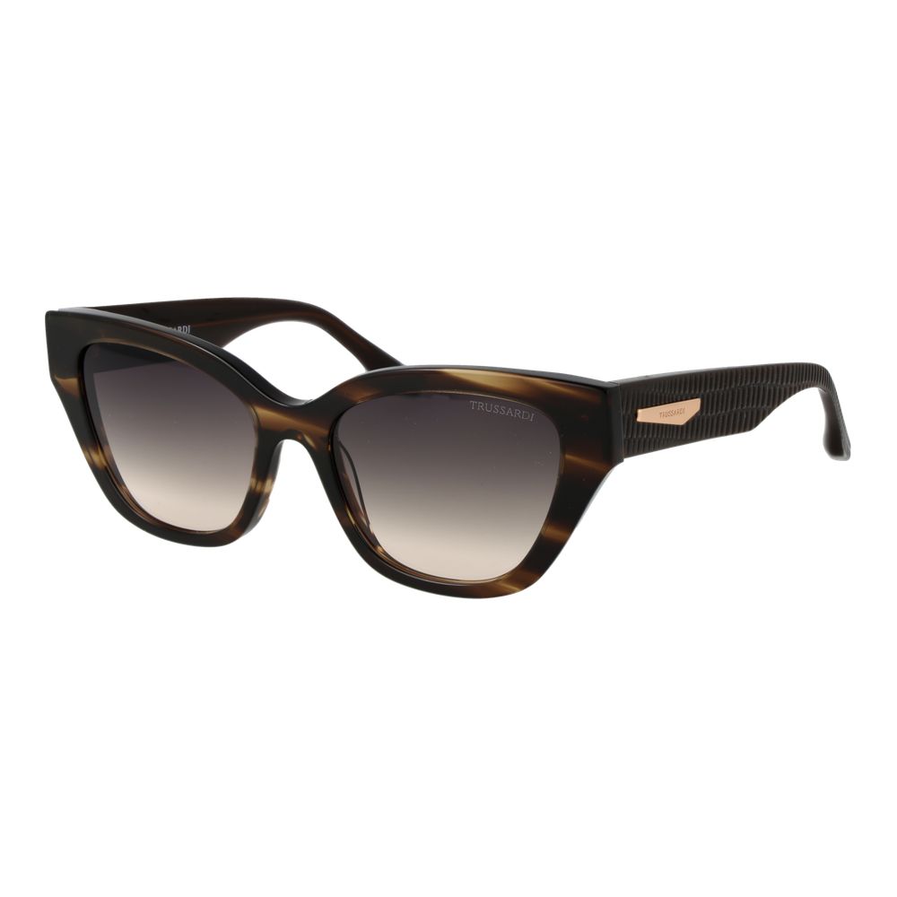 Trussardi Braune Acetat-Sonnenbrille