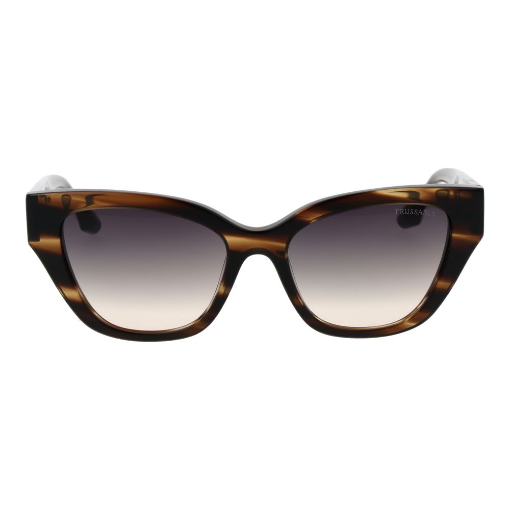 Trussardi Braune Acetat-Sonnenbrille