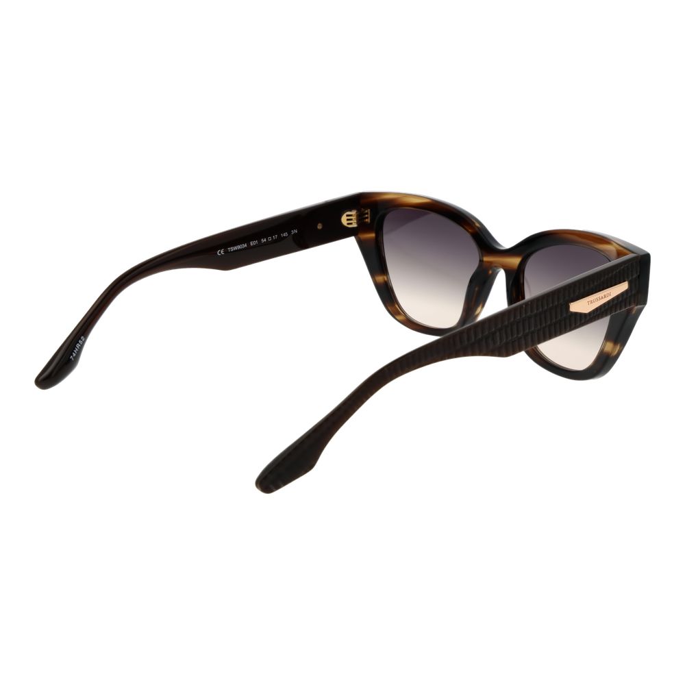 Trussardi Braune Acetat-Sonnenbrille