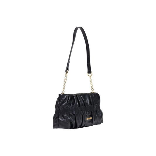 Love Moschino Schwarze Handtasche aus Polyethylen