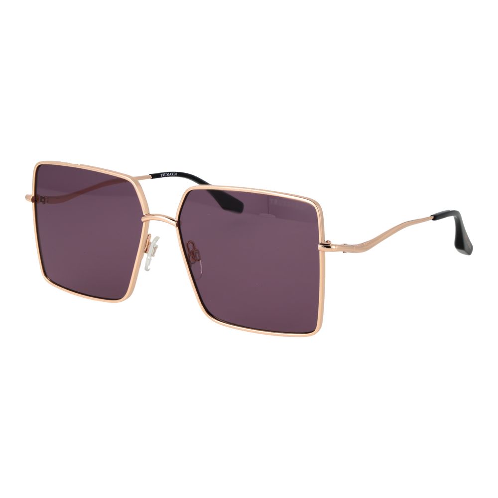 Trussardi Sonnenbrille aus goldfarbenem Edelstahl