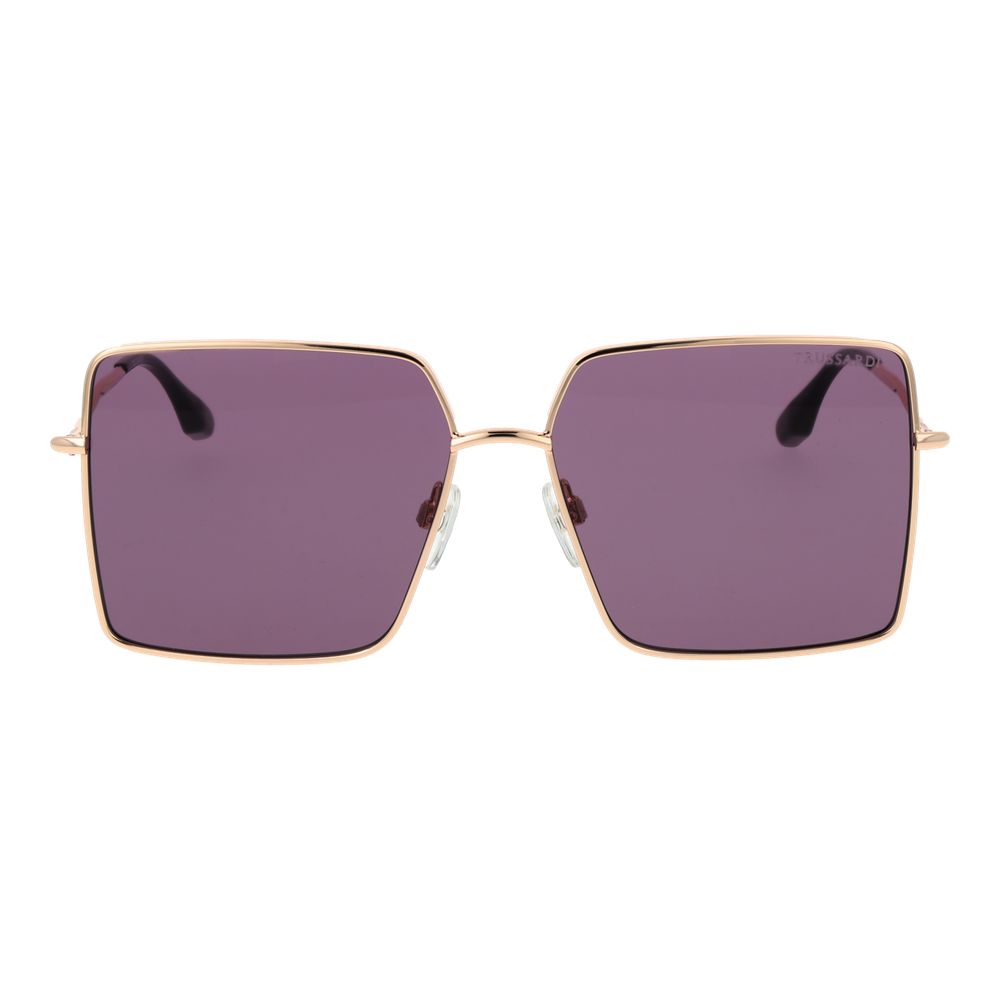 Trussardi Sonnenbrille aus goldfarbenem Edelstahl