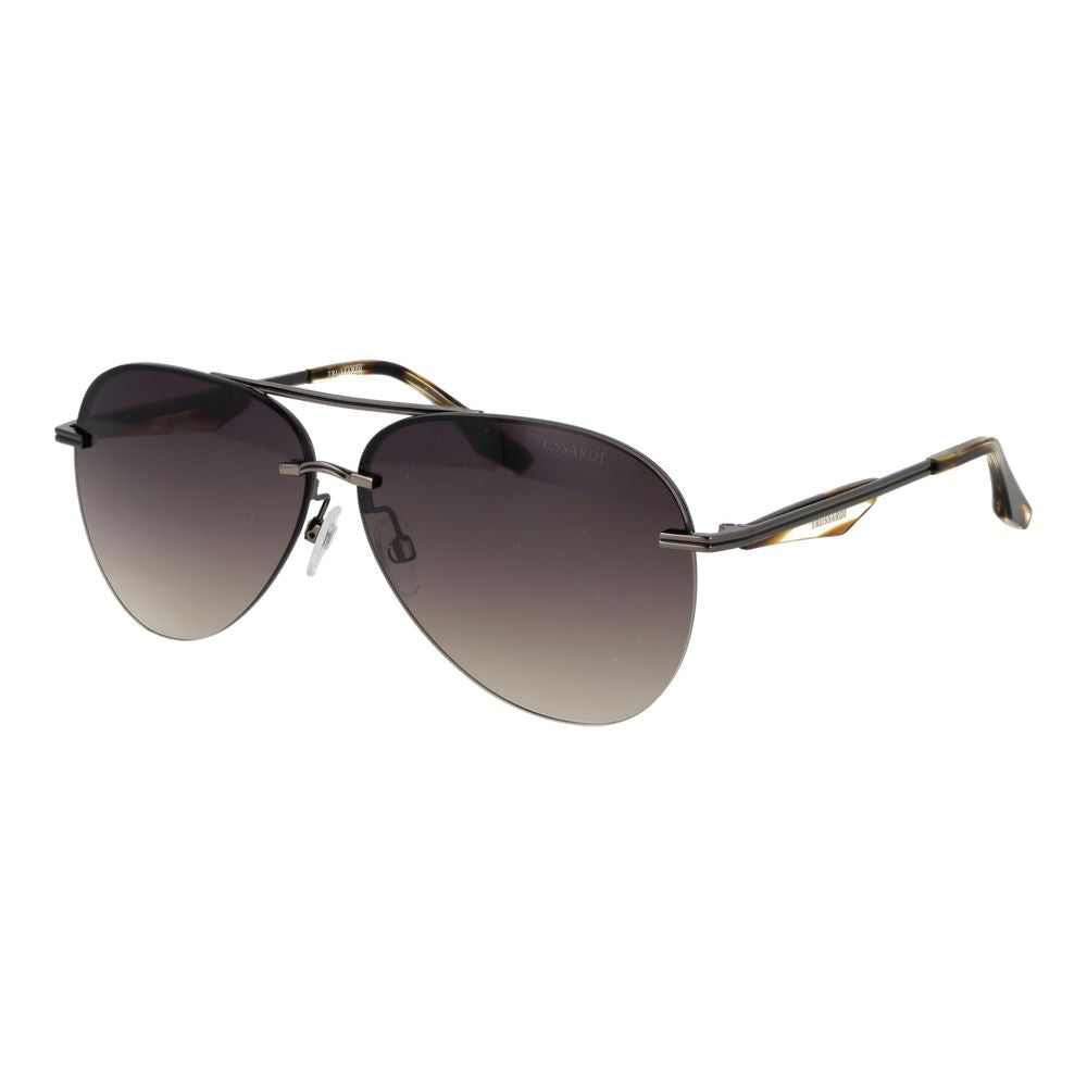 Trussardi Sonnenbrille aus grauem Metall
