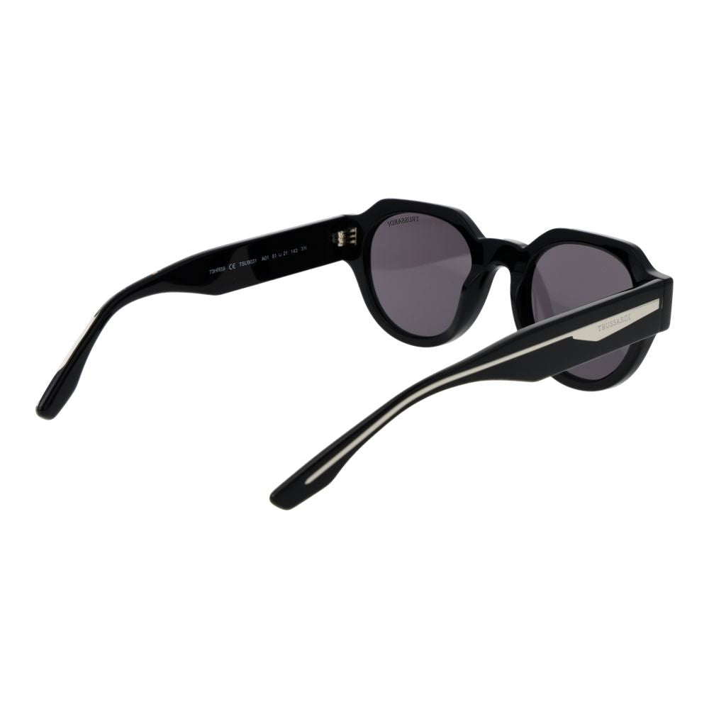 Trussardi Sonnenbrille aus schwarzem Acetat