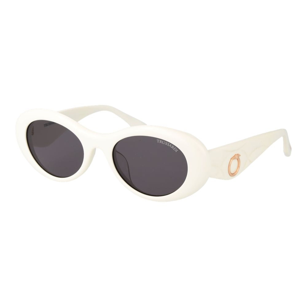 Trussardi Sonnenbrille aus weißem Acetat