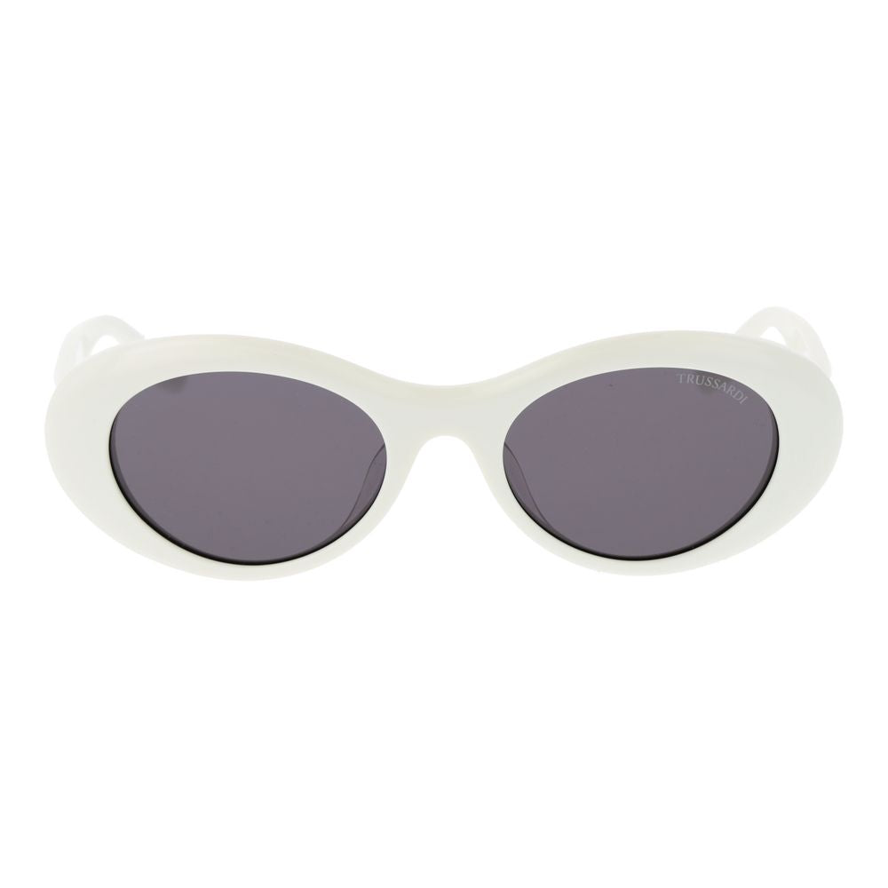Trussardi Sonnenbrille aus weißem Acetat
