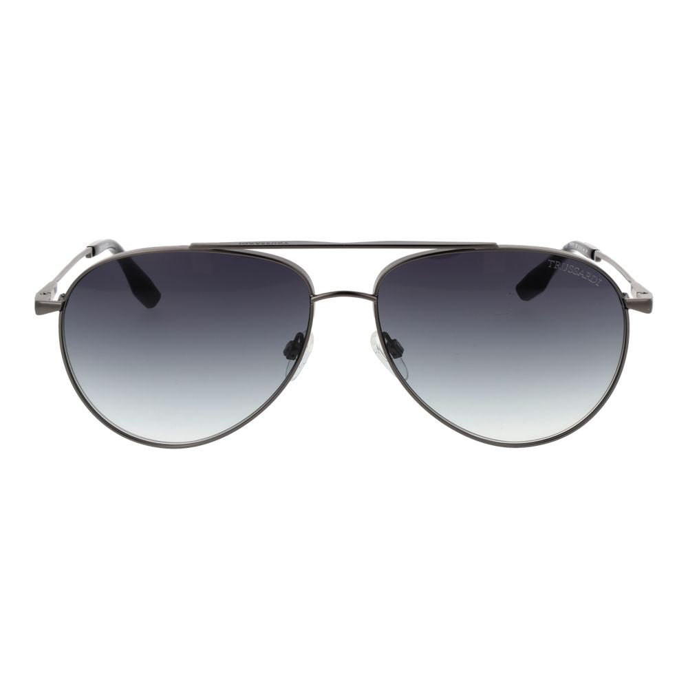 Trussardi Gray Stainless Steel Sunglasses