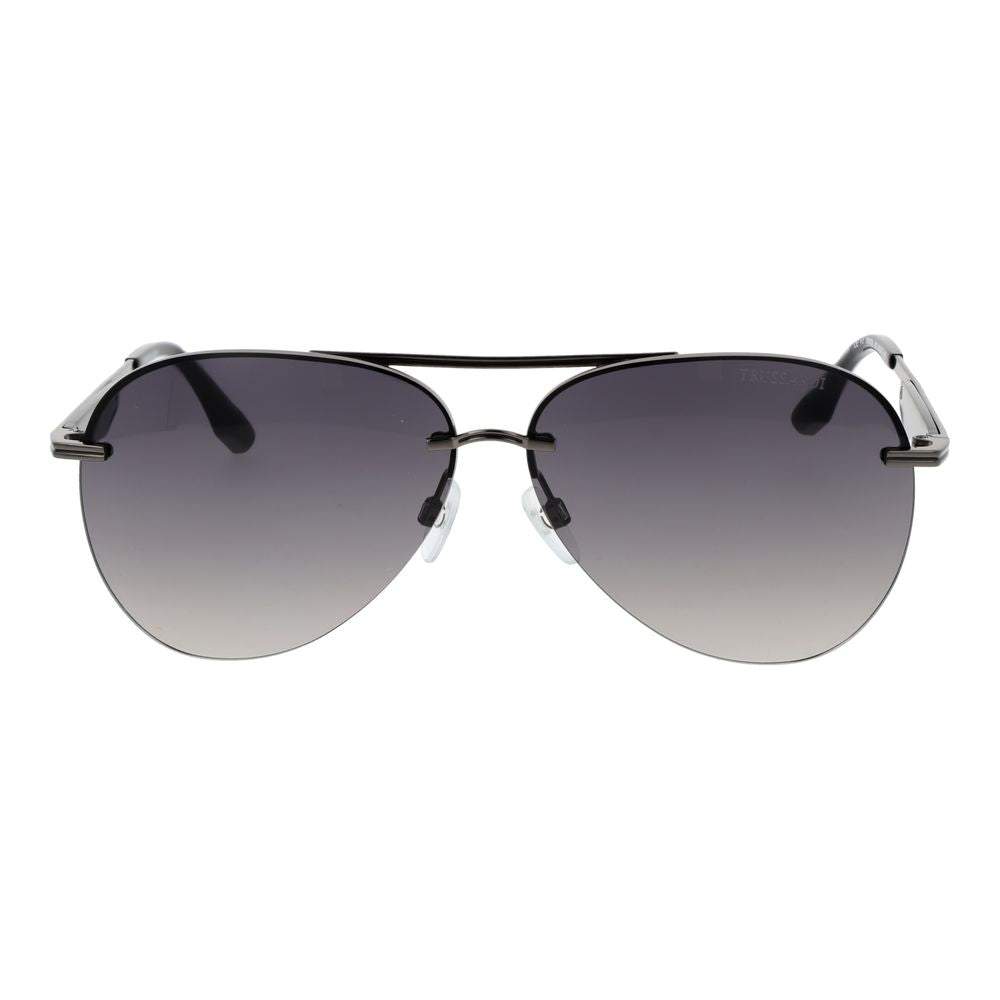Trussardi Sonnenbrille aus grauem Metall