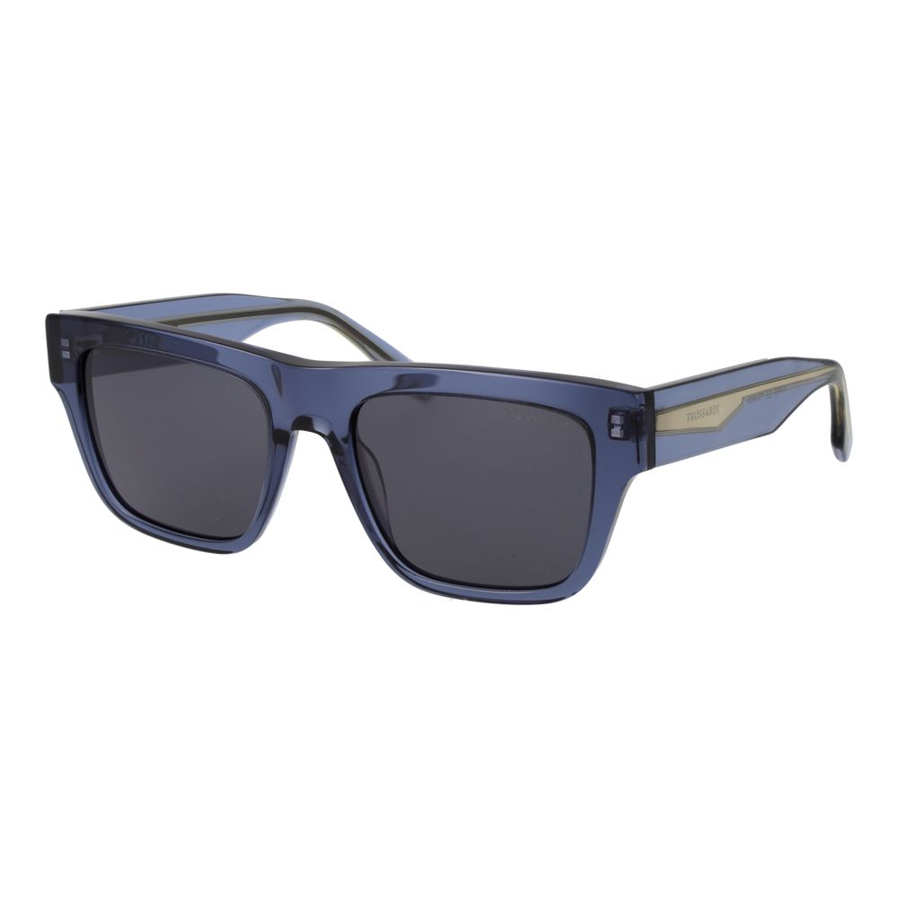 Trussardi Sonnenbrille aus blauem Azetat