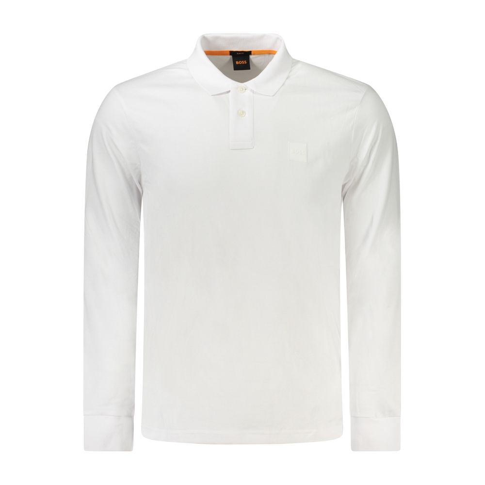 Hugo Boss Bianco Baumwoll-Polohemd für Herren