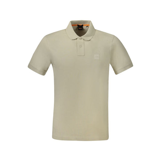 Hugo Boss Beige Cotton Men's Polo Shirt