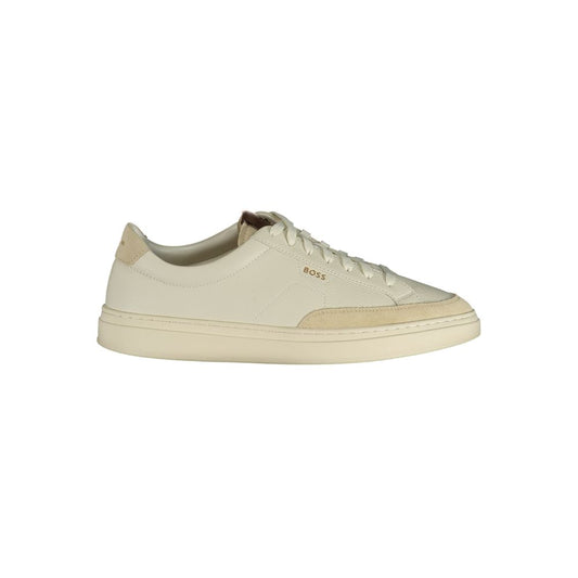 Hugo Boss Bianco Leder Herren Sneaker