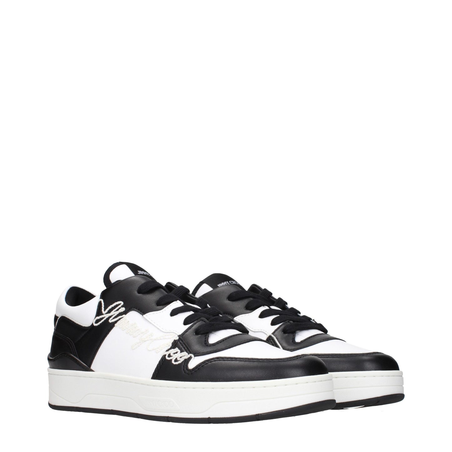 Jimmy Choo Schwarze Leder-Sneaker
