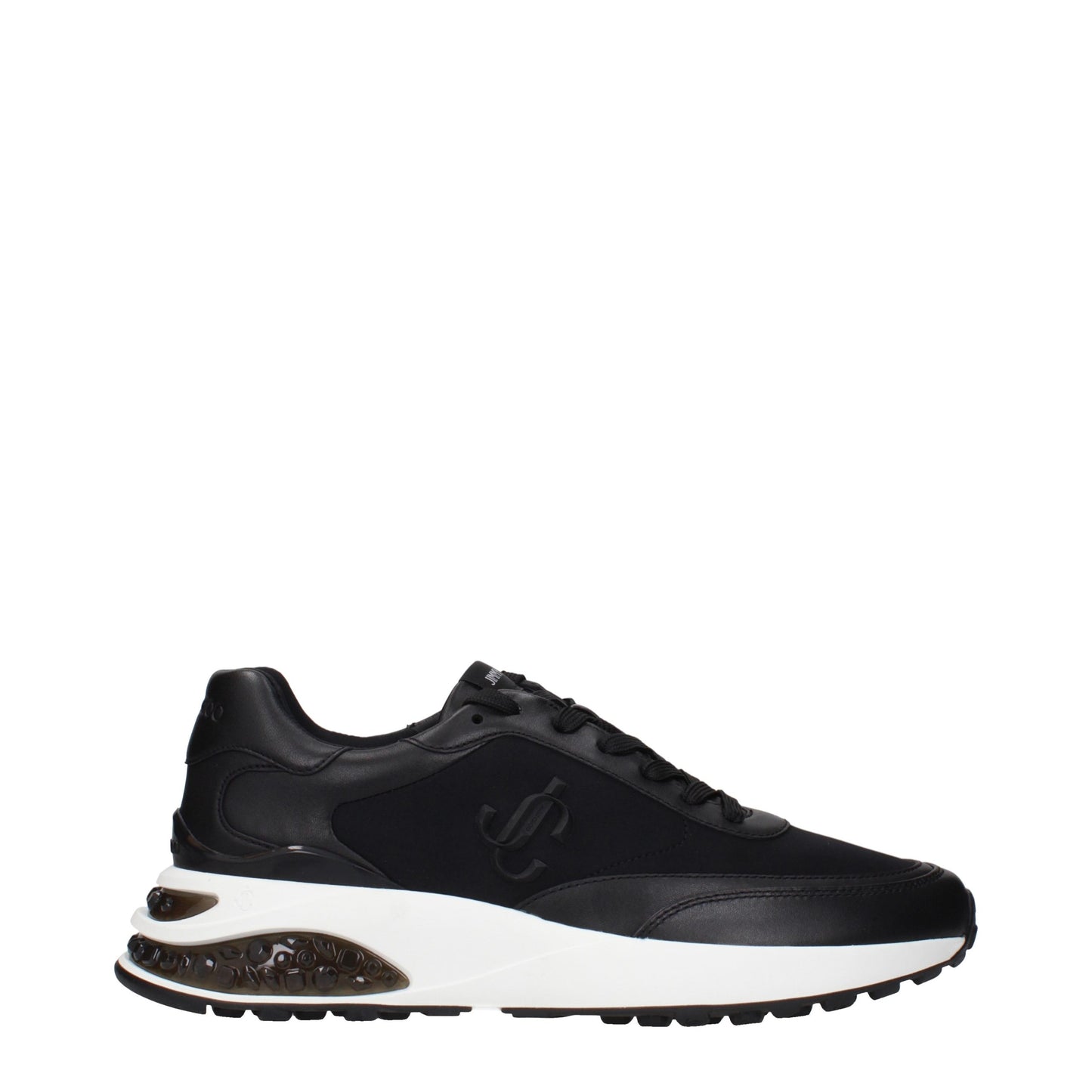Jimmy Choo Black Fabric Athletic Sneakers