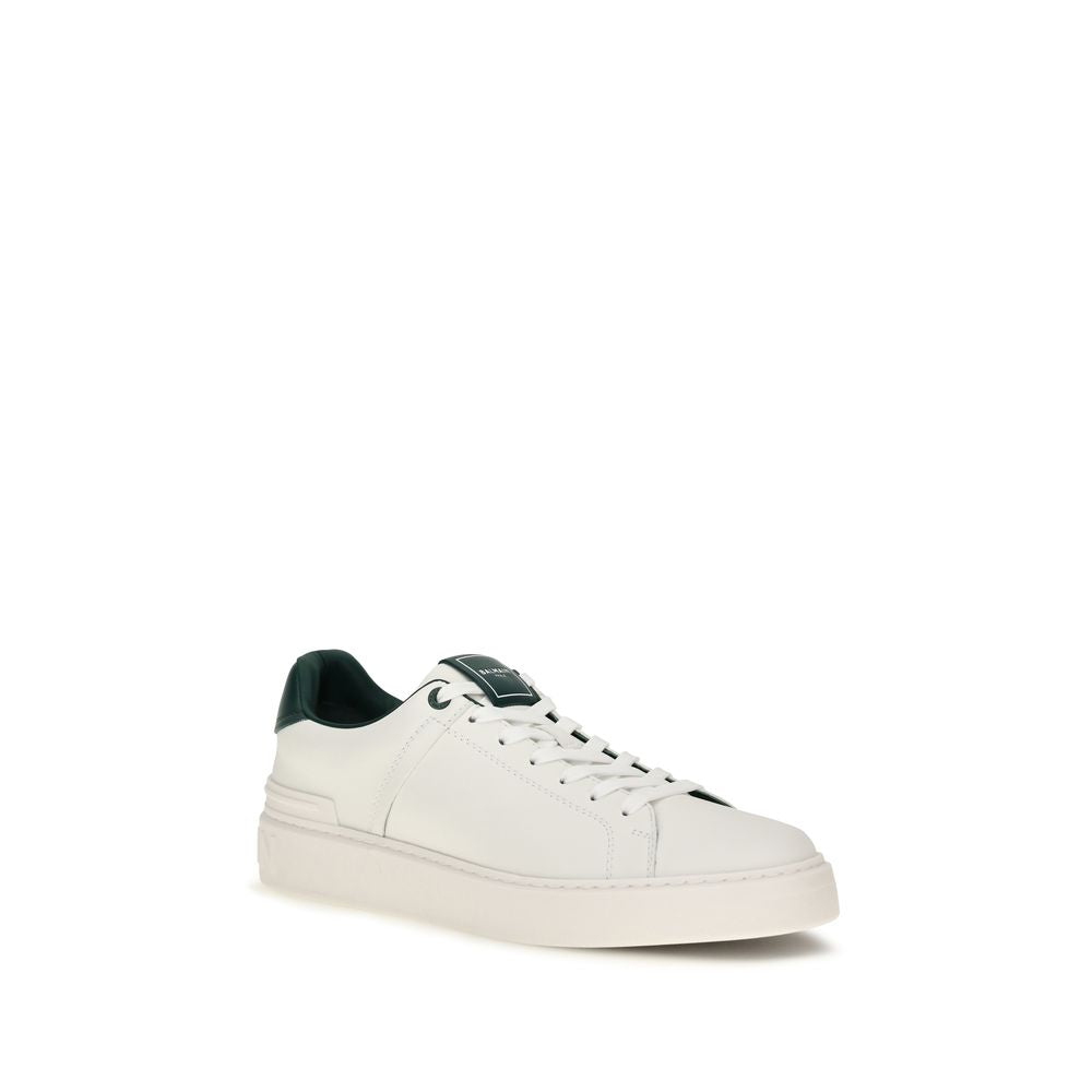 Balmain Sneakers aus weißem Kalbsleder Bos Taurus