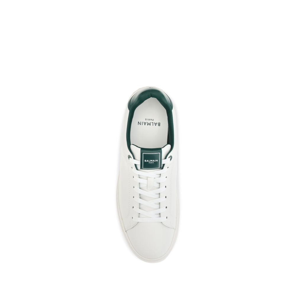 Balmain Sneakers aus weißem Kalbsleder Bos Taurus
