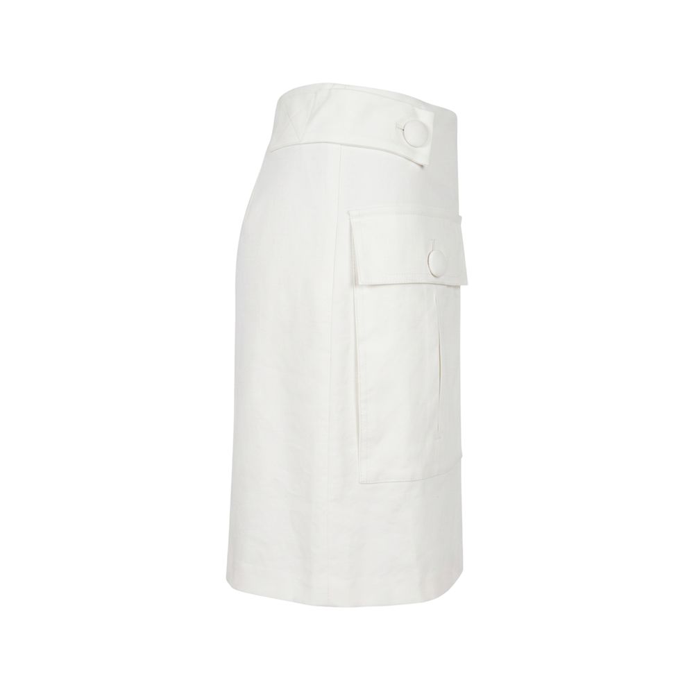 Trussardi White Viscose Women Skirt