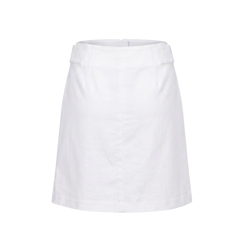 Trussardi White Viscose Women Skirt
