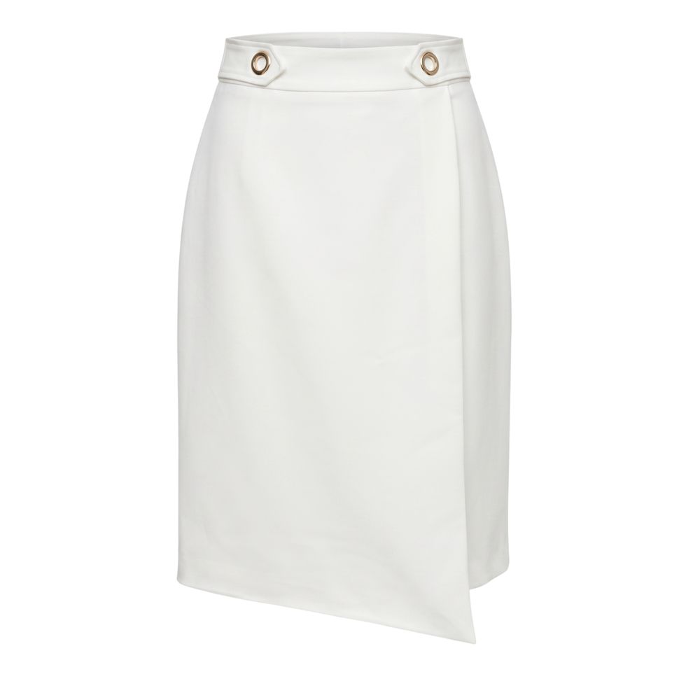 Trussardi Jeans Weißer Polyester-Damenrock