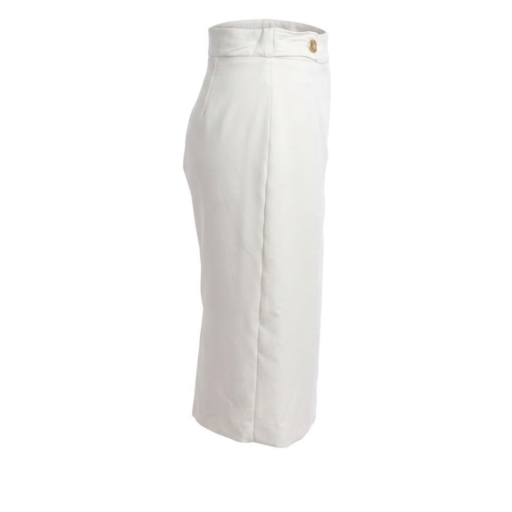 Trussardi Jeans Weißer Polyester-Damenrock