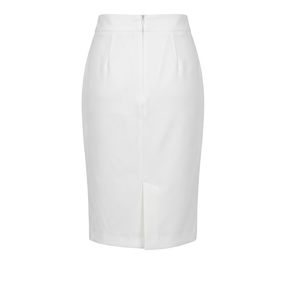 Trussardi Jeans Weißer Polyester-Damenrock
