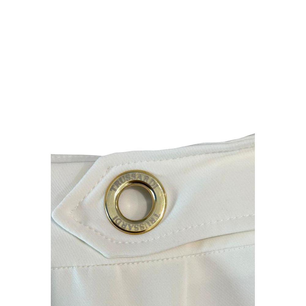 Trussardi Jeans Weißer Polyester-Damenrock
