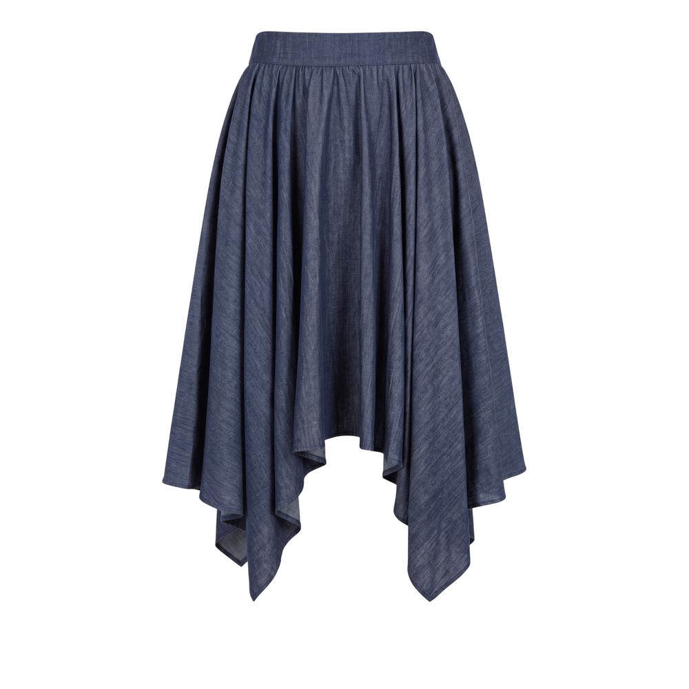 Trussardi Jeans Blue Denim Skirt