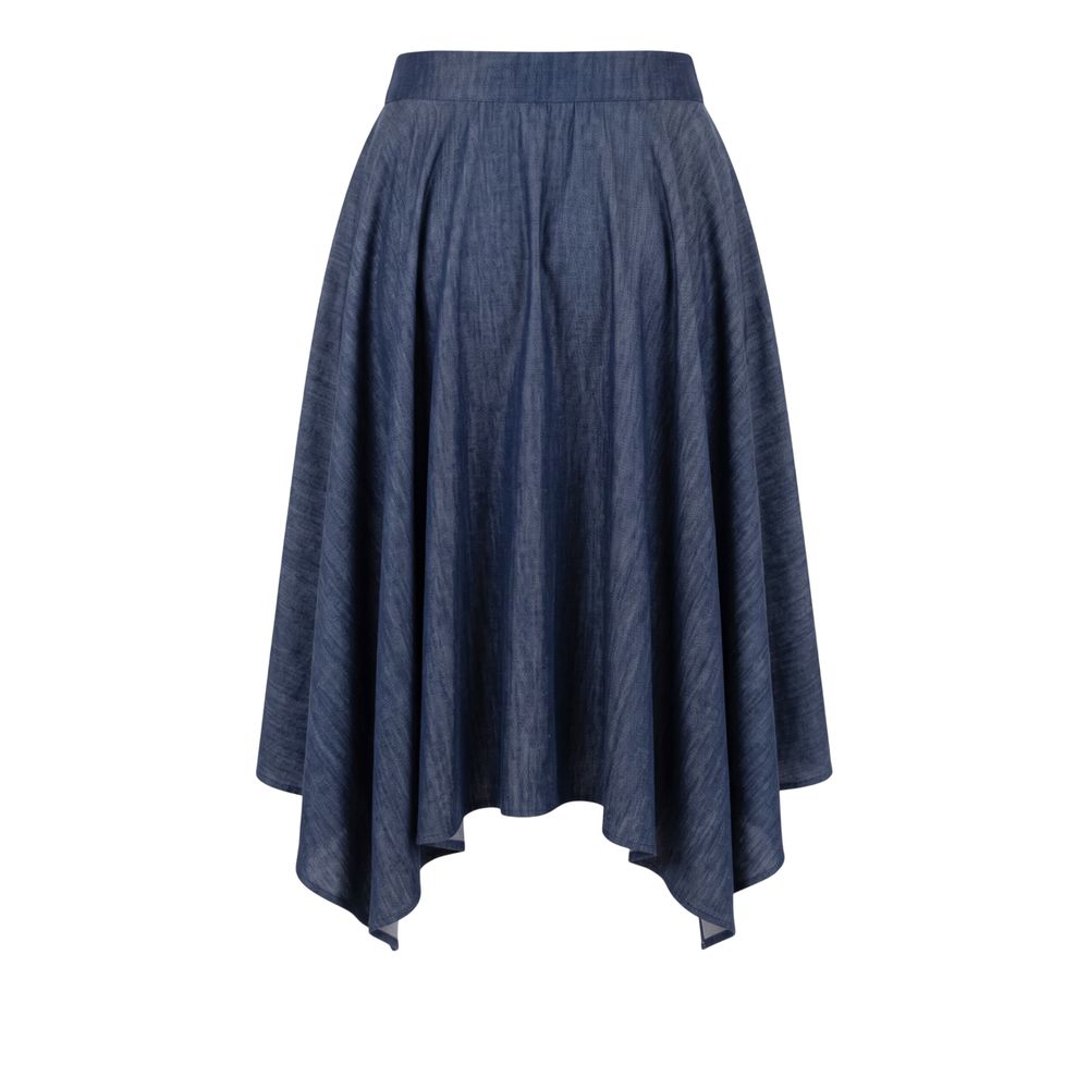 Trussardi Jeans Blue Denim Skirt