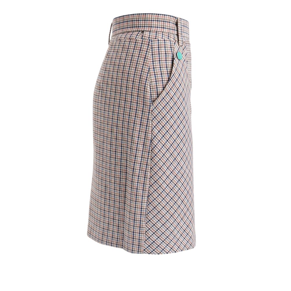 Trussardi White Cotton Women Skirt