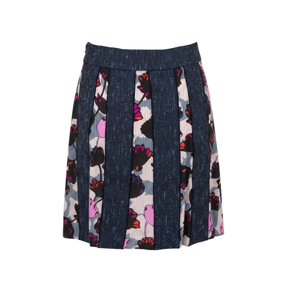 Trussardi Damenrock aus schwarzer Wolle
