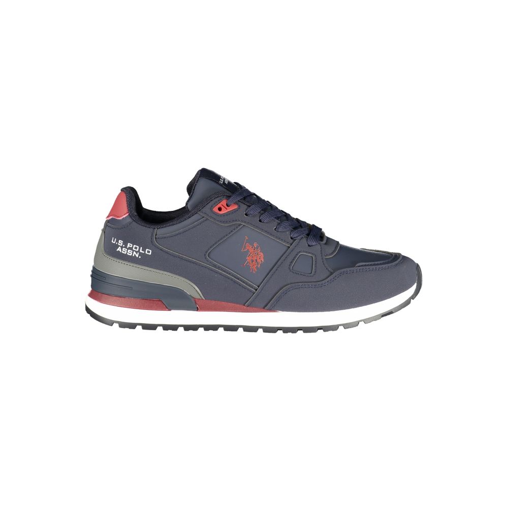 U.S. POLO ASSN. Blauer Herren-Sneaker aus Polyurethan